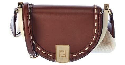 fendi moonlight leather shoulder bag|fendi handbags.